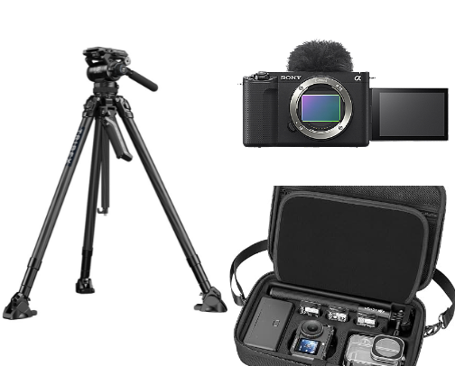 Content creator set up cover photo collage