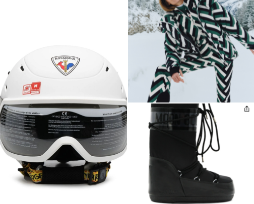 SKI ESSENTIALS🎿⛷️ cover photo collage