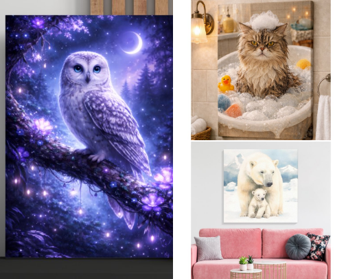 Wall Art That Wows – Stylish Prints & Canvas Decor for Home & Office cover photo collage