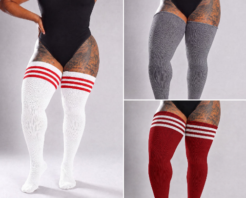 Thigh High Socks cover photo collage