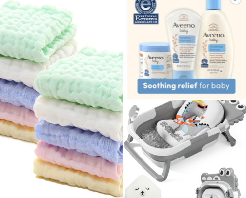 Baby Bath & Care Essentials 🫧 cover photo collage
