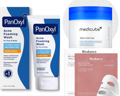 Facial and Skincare for everyday use. cover photo collage