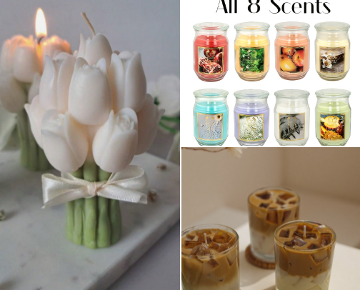 Super awesome candles cover photo collage