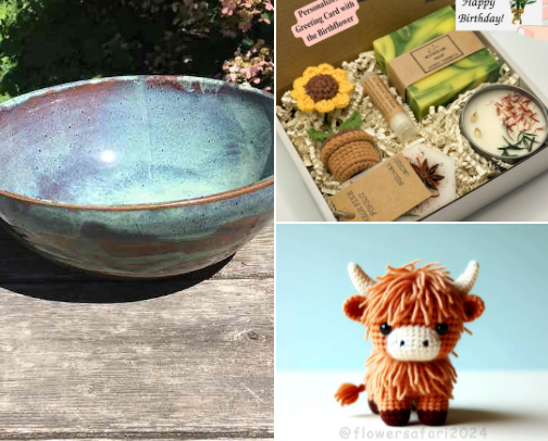 Favorite Etsy shops cover photo collage