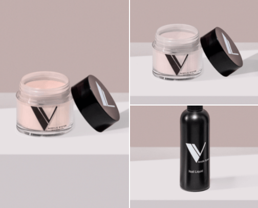 acrylic powder/monomer cover photo collage