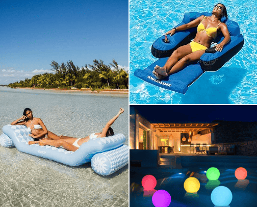 Pool/Lake Must Haves For Enjoyment cover photo collage