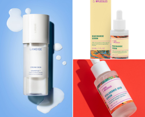Skincare essentials cover photo collage