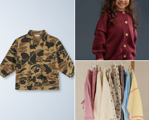Our favourite kids clothing brands cover photo collage