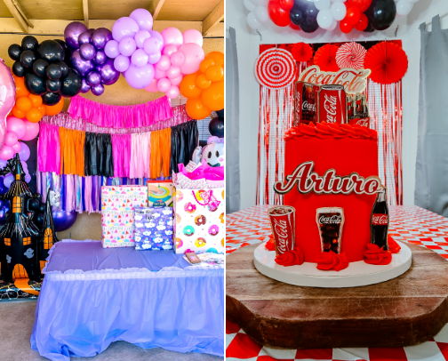 Birthday decor💫🩷 cover photo collage