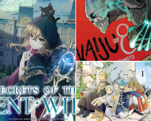 My Anime series and book recs cover photo collage
