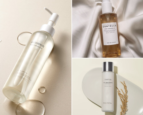 Trendy Korean SkinCare Routines for Glass Skin / Dehydrated Skin cover photo collage