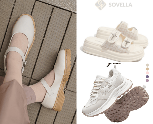 Aesthetic footware I Love cover photo collage