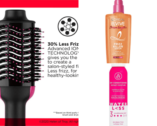 Fav hair products cover photo collage