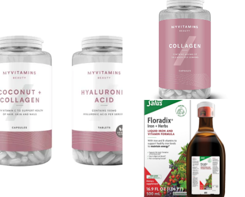 Vitamins and herbal remedies for 40 + ladies 🚺 cover photo collage