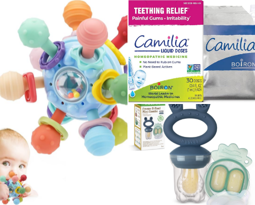 Teething Baby cover photo collage