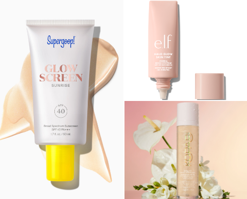 Skincare and makeup picks cover photo collage