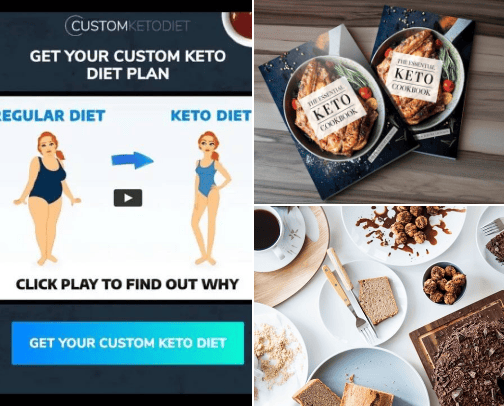Keto Information/Healthy Habits to weight loss cover photo collage