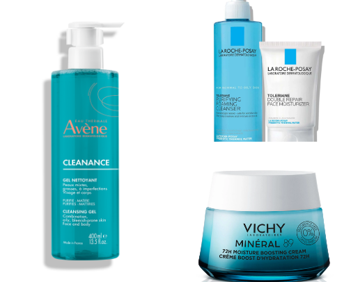 skin care routine cover photo collage