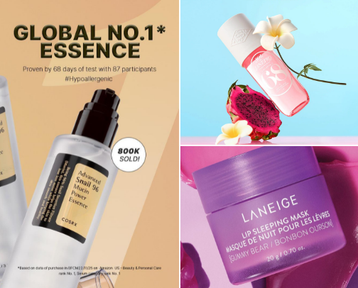 Beauty & Skincare Essentials cover photo collage