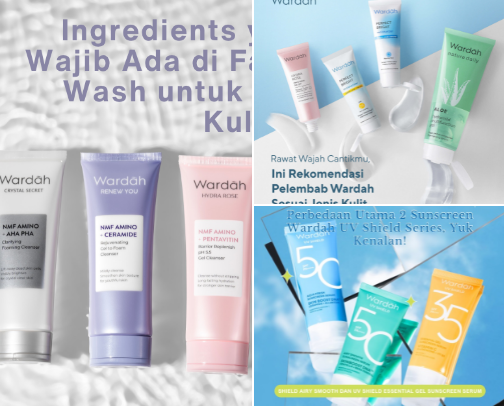 best skincare indonesian product cover photo collage