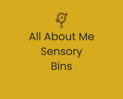 All About Me Sensory Bins cover photo collage