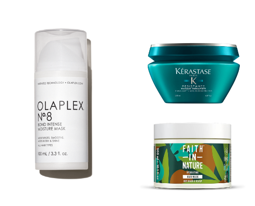My Top 5 Hair Masks for Menopause Hair cover photo collage