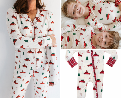 Matching Family Christmas Pajamas cover photo collage