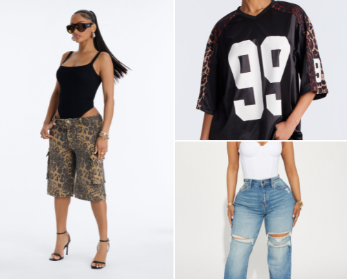 Fashion Nova Clothing Deets cover photo collage
