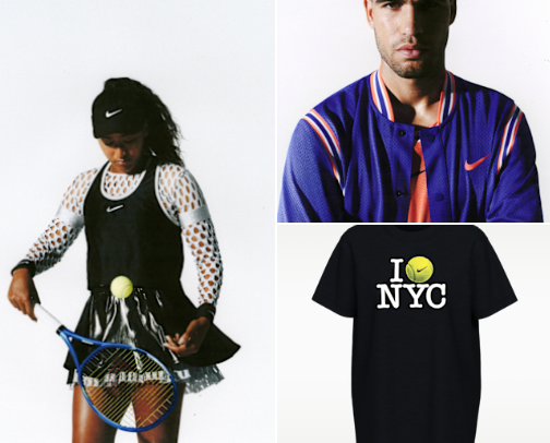 Nike US OPEN collection cover photo collage