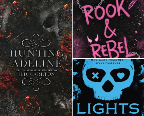 Booktok romance books cover photo collage