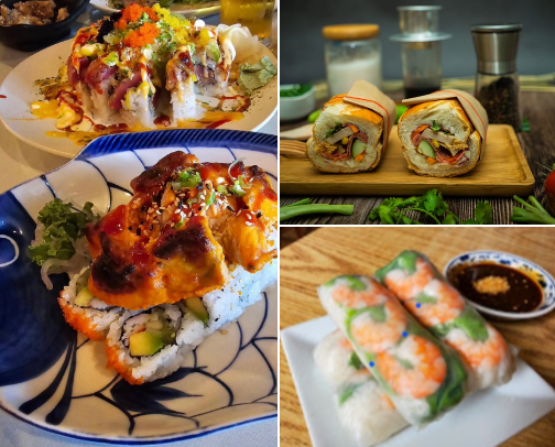 My Favorite Asian Restaurants in Virginia Beach: Sushi, Pho, Dim Sum & Boba cover photo collage