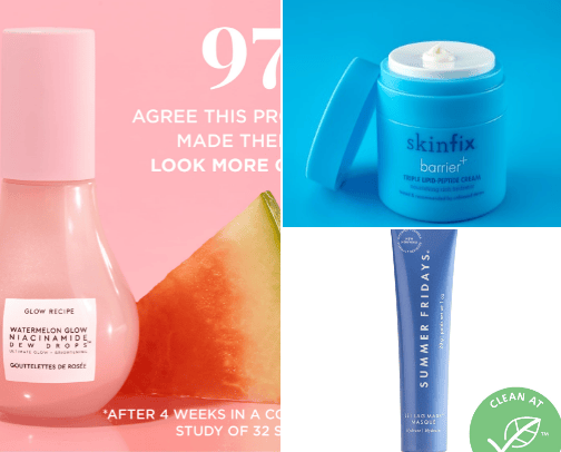 Products for dry to normal skin type cover photo collage