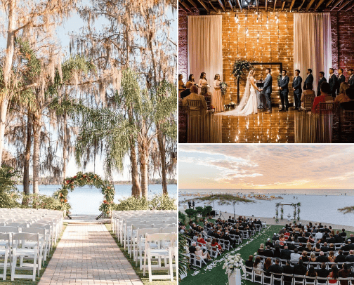 Central Florida Wedding Venues cover photo collage