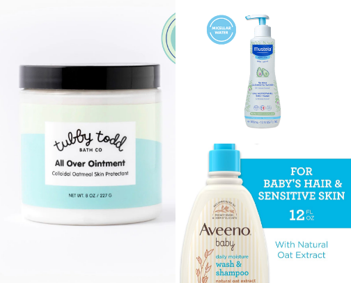 Kids skincare cover photo collage
