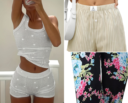 Women’s sleepwear cover photo collage