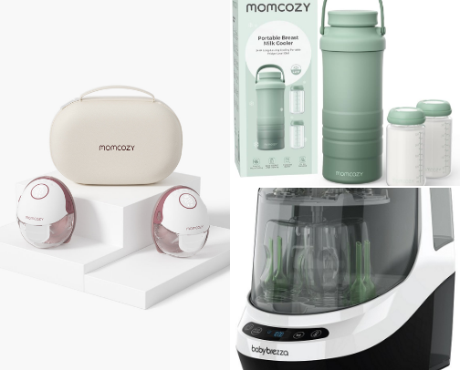 Pumping & postpartum must haves cover photo collage