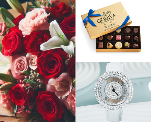 Valentine Special | Flowers, Gifts and Indulgences | Gifts for His & Her ❣️ cover photo collage