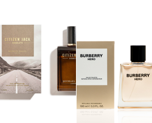 Perfumes Vainilla and woodys cover photo collage
