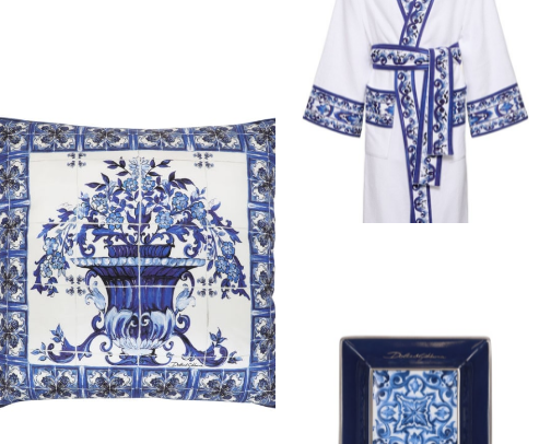 Everything Blue & White (sometimes pop of yellow/gold) for the home cover photo collage