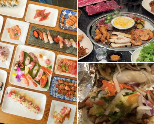 food recs in orange country, CA cover photo collage