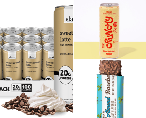 Protein snacks cover photo collage