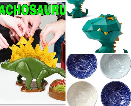 Make your mealtime more enjoyable with dinosaur-themed tableware cover photo collage