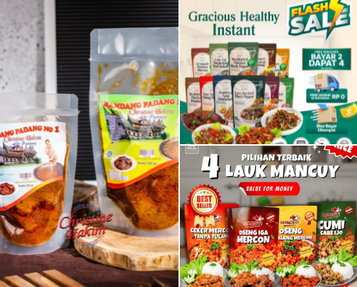 Menu saset  Di Saat  Di Kejar-Kejar Waktu cover photo collage