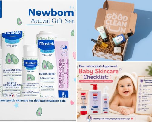 👶 **Newborn Must-Haves ⭐ cover photo collage
