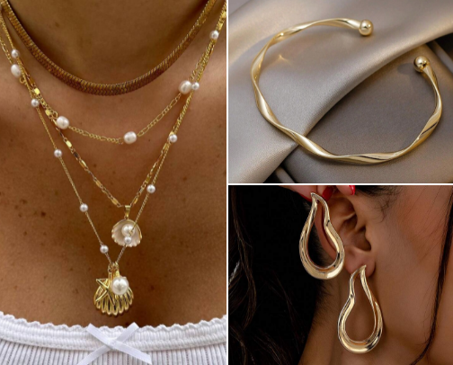 Gorgeous pieces of jewelry that you must have, and they are also very affordable😻 cover photo collage