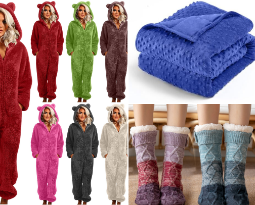 All things cozy to get through the cold! 💖🌟 cover photo collage