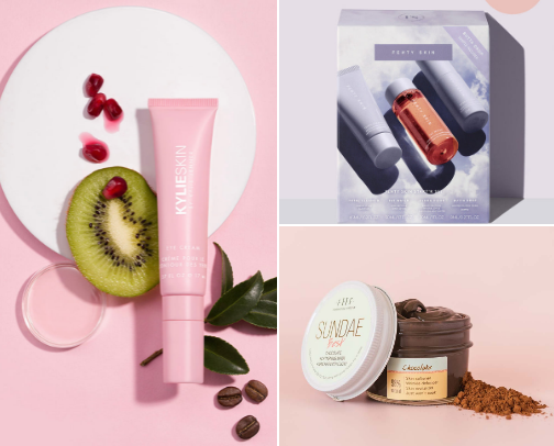 Skincare products for a glowing face! cover photo collage