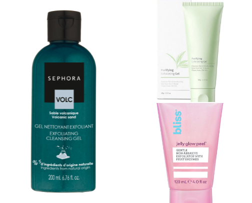 Exfoliating Gels for you 👇 cover photo collage