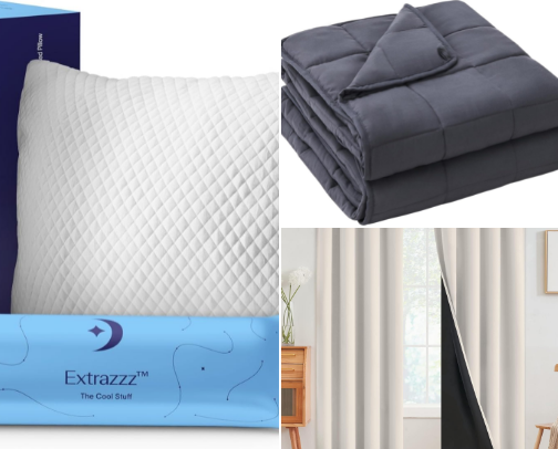Products that help you sleep better cover photo collage