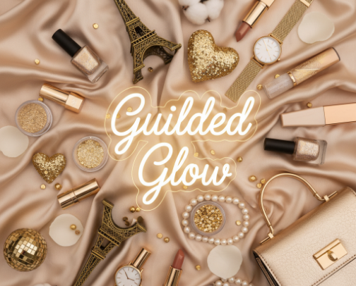 Guilded Glow cover photo collage